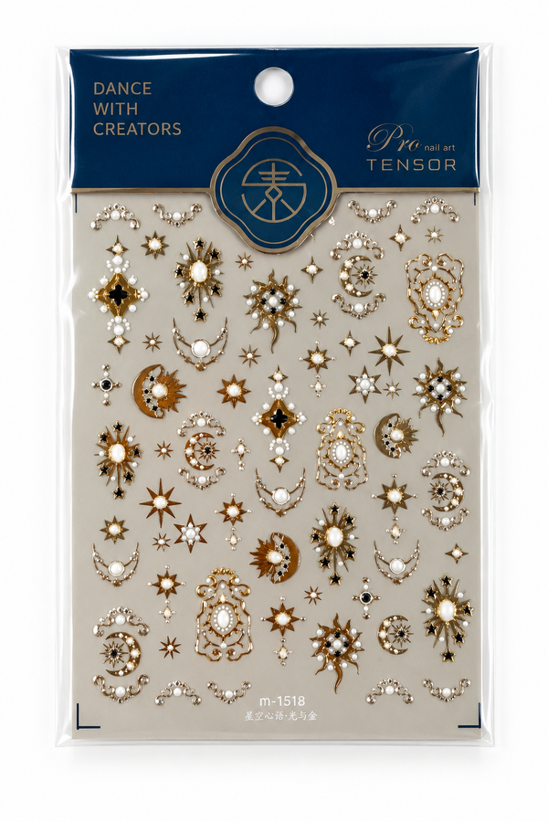 Celestial Luxe Nail Art Stickers