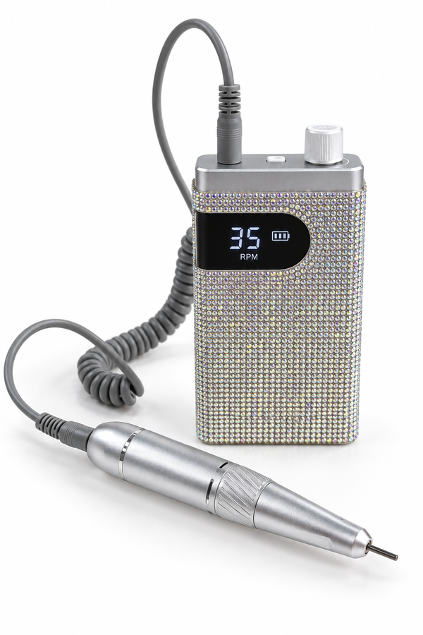 Crystal Rhinestone Portable Nail Drill-AB
