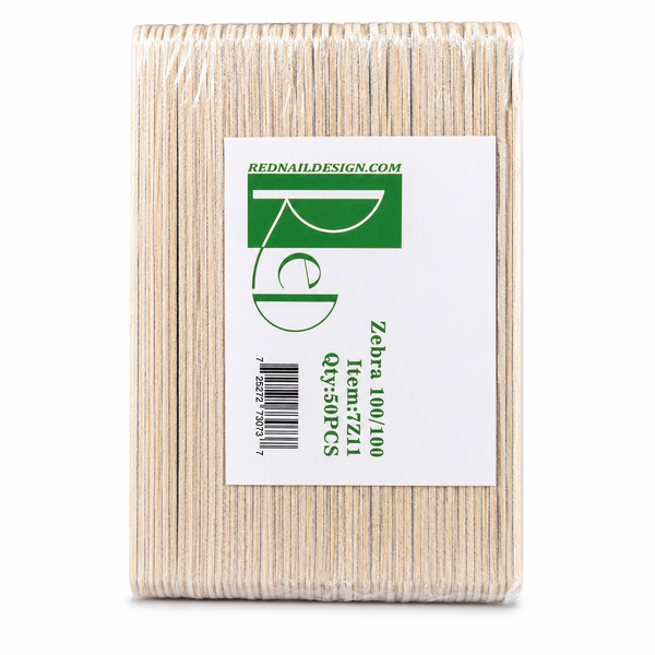 RED Zebra Ultra Thin Nail Files 100/100 Grit