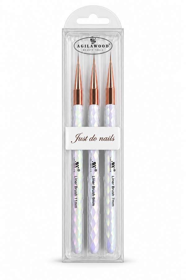 Iridescent White 3pc Liner