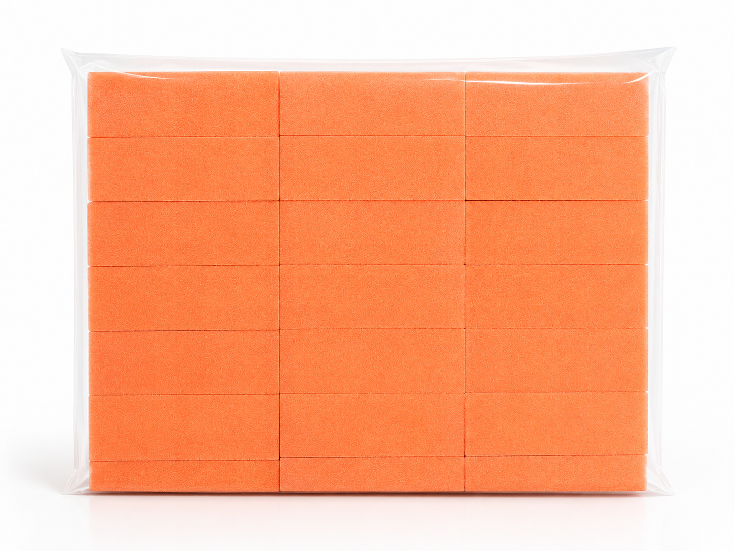 3 Way Orange White Nail Buffers