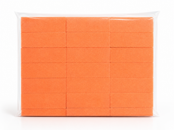 3 Way Orange White Nail Buffers