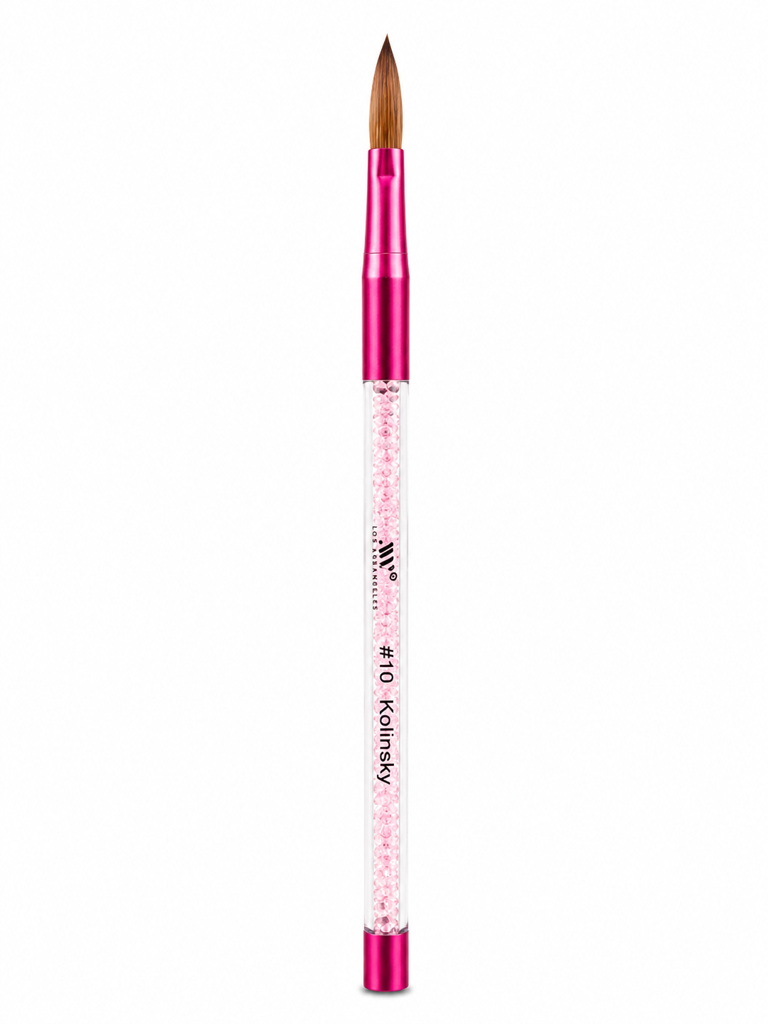 Hot Pink Kolinsky Acrylic Brush