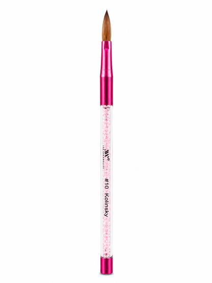 Hot Pink Kolinsky Acrylic Brush