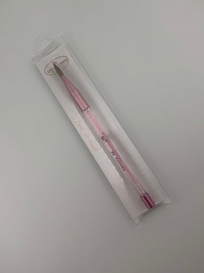 #8 Kolinsky Pink Acrylic Brush