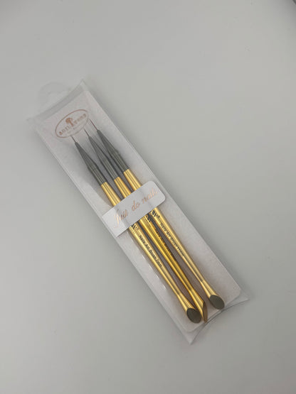 Gold Liner Brush Set Of 3