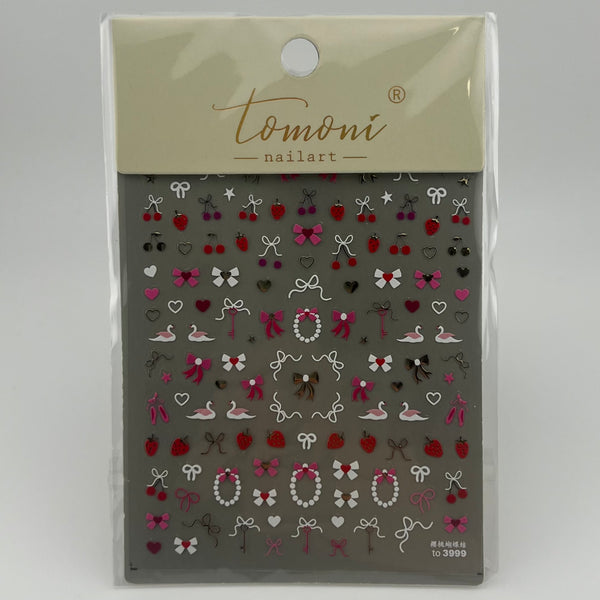 Coquette Cherry Nail Sticker