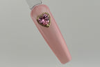 Pink Big Heart Nail Charm