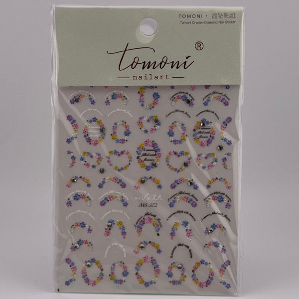 "A summer filled with flowers" Nail Stickers