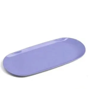 PURPLE OVAL STAINLESS STEEL NAIL TRAY