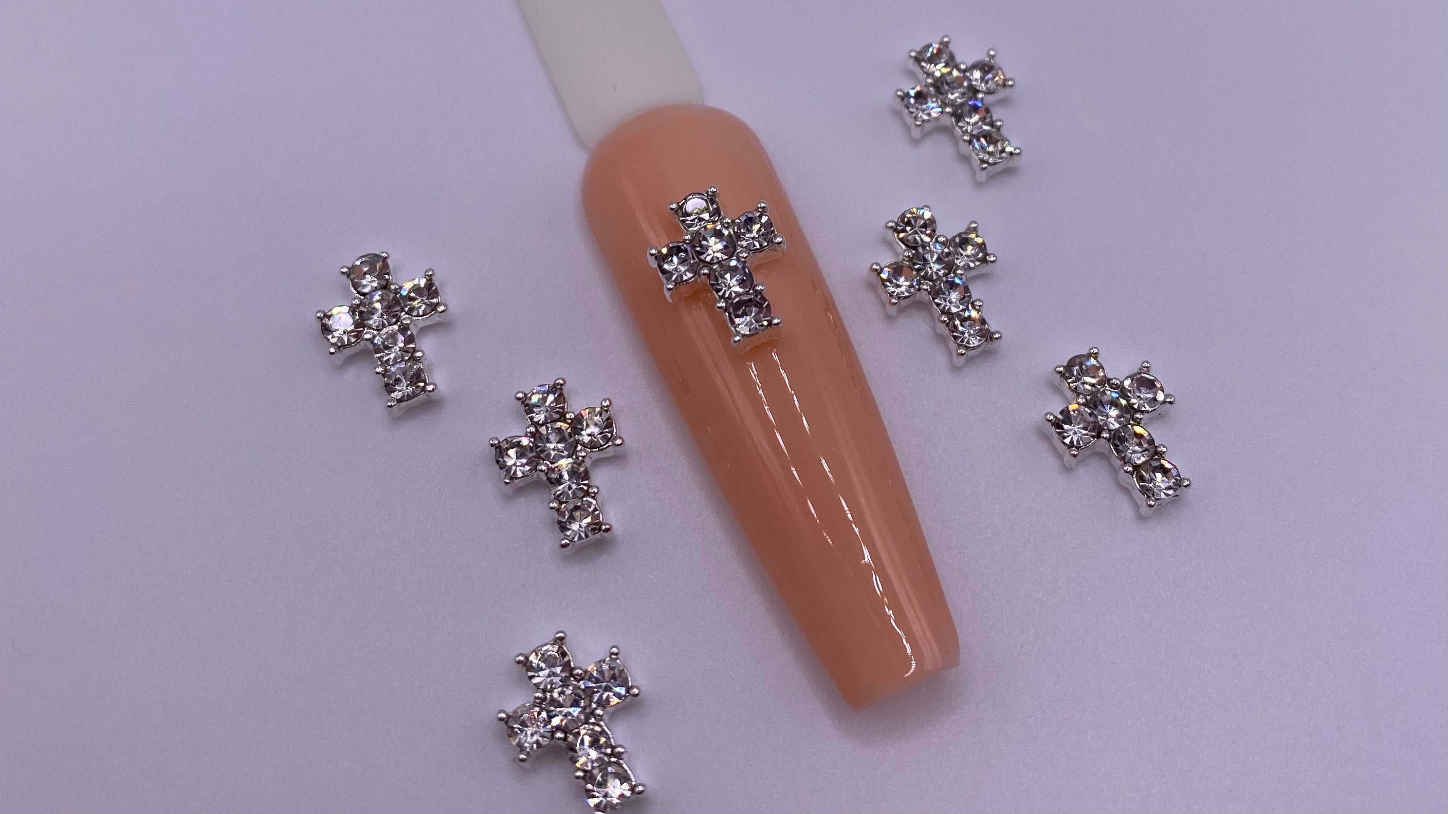 Studded Cross Charms