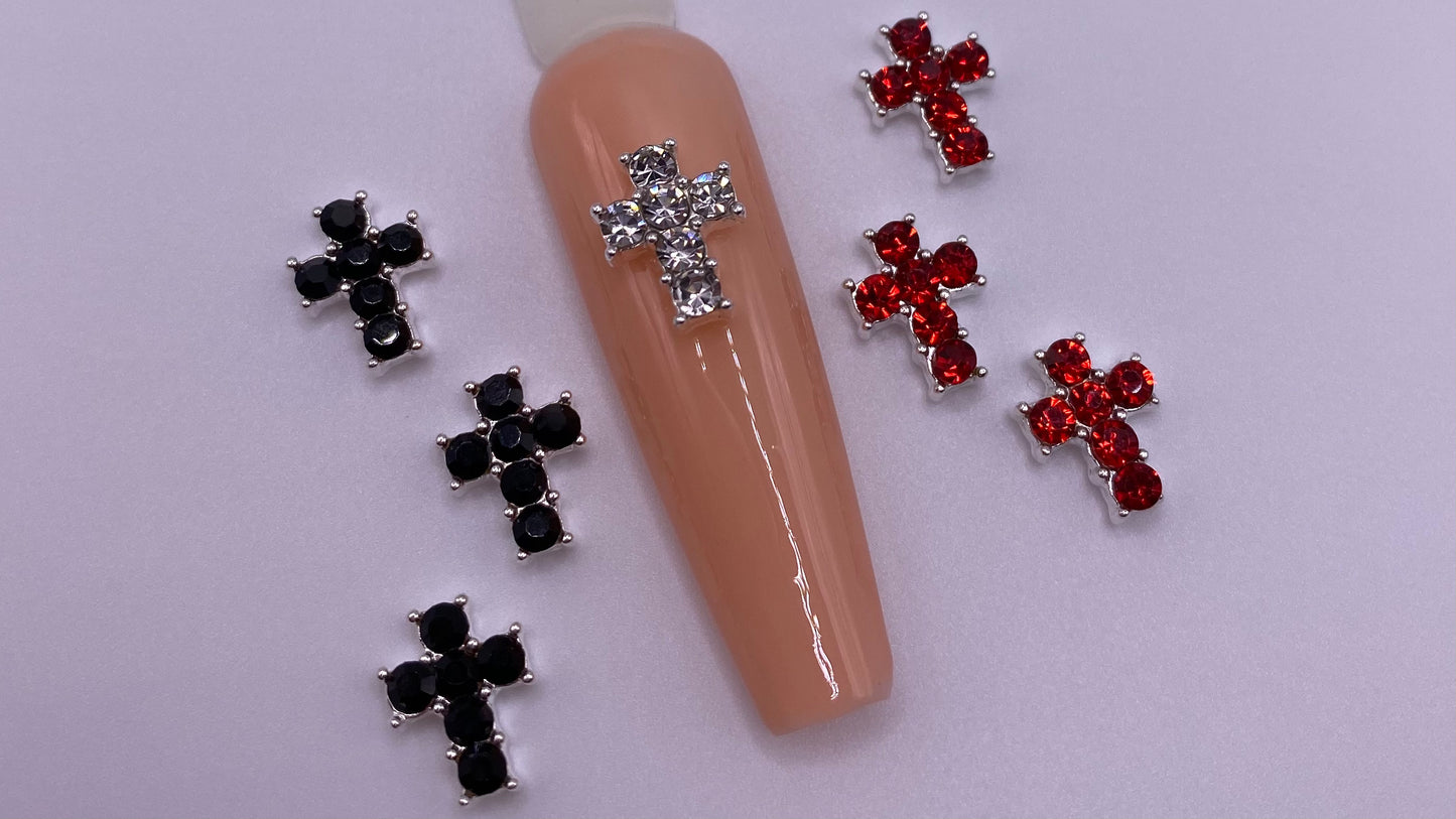 Studded Cross Charms