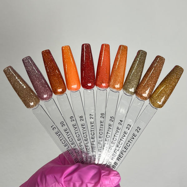 Bumblebee Professional Autumn Reflective Gel Colors