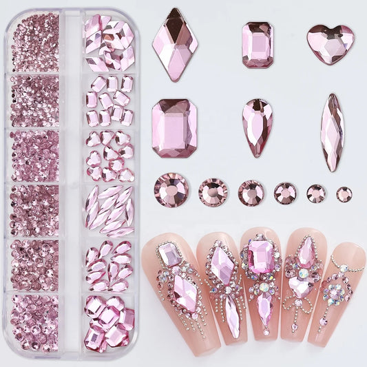 Light Pink Rhinestone Set