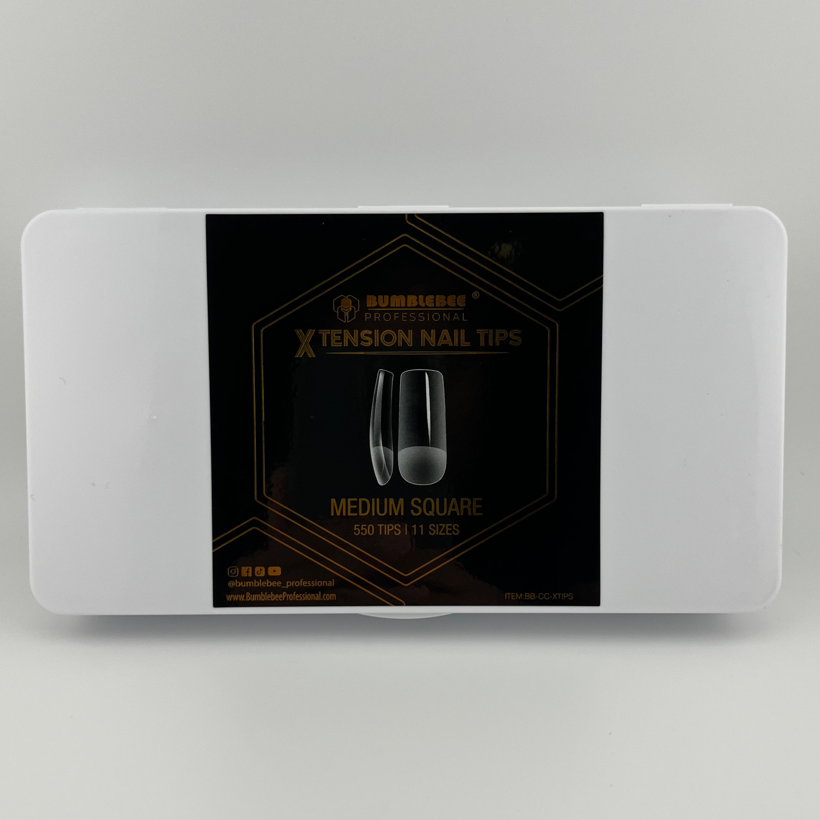 Bumblebee Xtension Nail Tips Medium Square