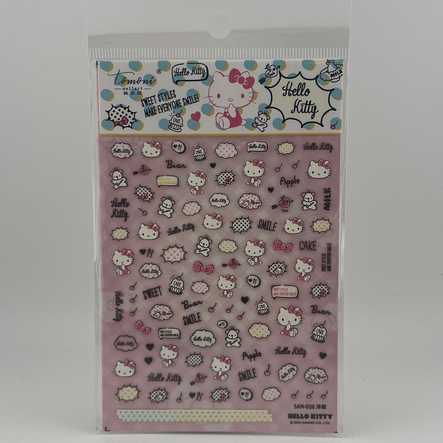 Sweet Hello Kitty Nail Sticker