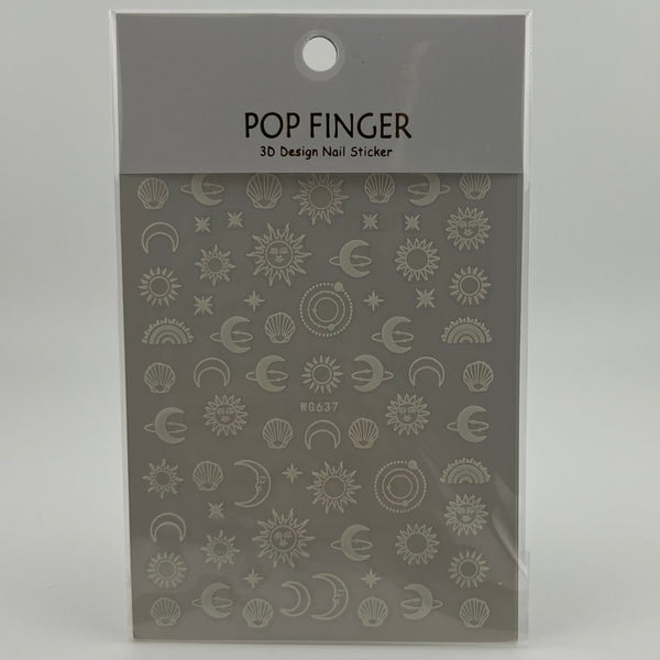 Celestial Glow in the Dark Nail Sticker