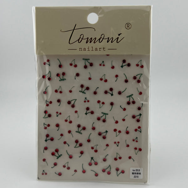 Red Cherry Nail Sticker