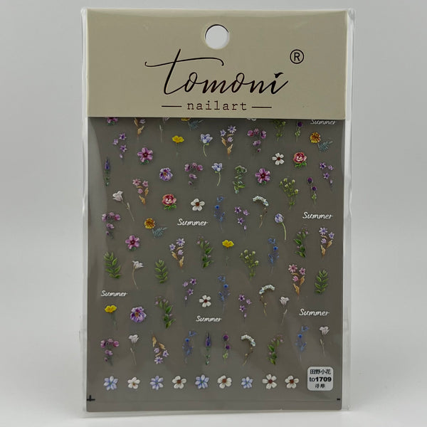 Summer Flower Nail sticker