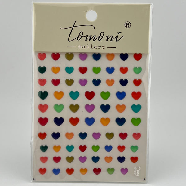Jelly Hearts Nail Sticker