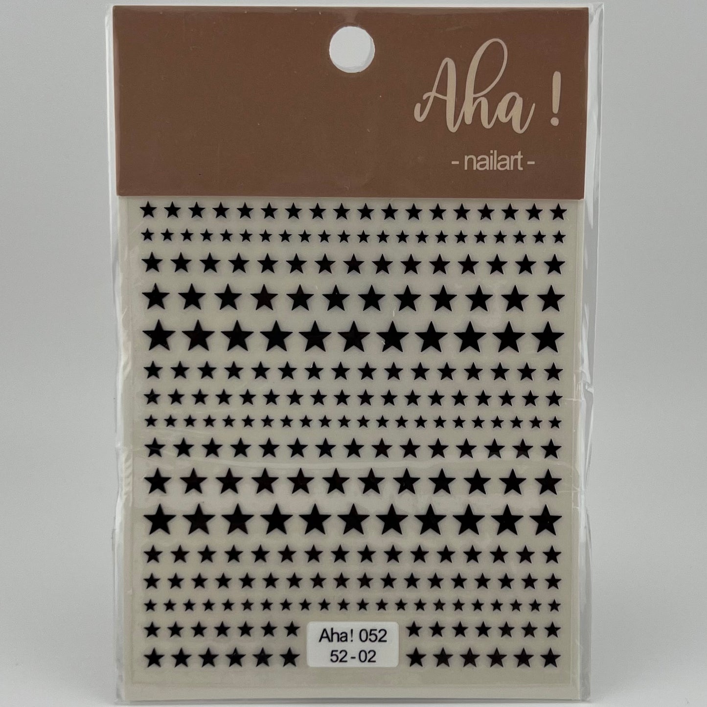 Aha Black Star Nail Sticker