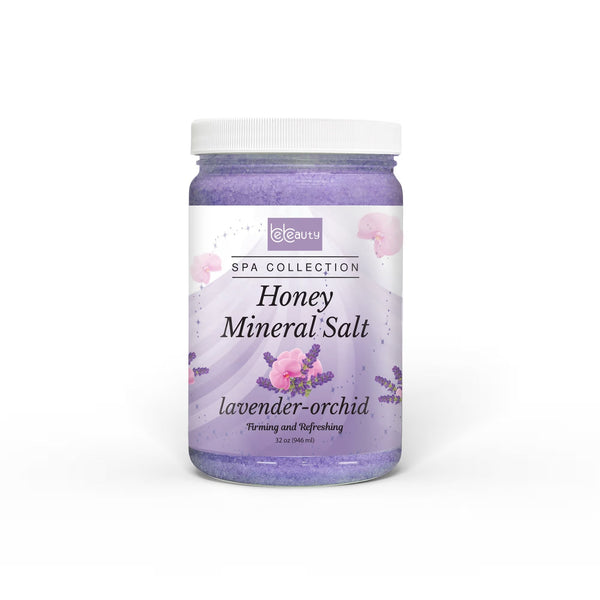 Lavender Orchid Honey Mineral Salt - 32 oz