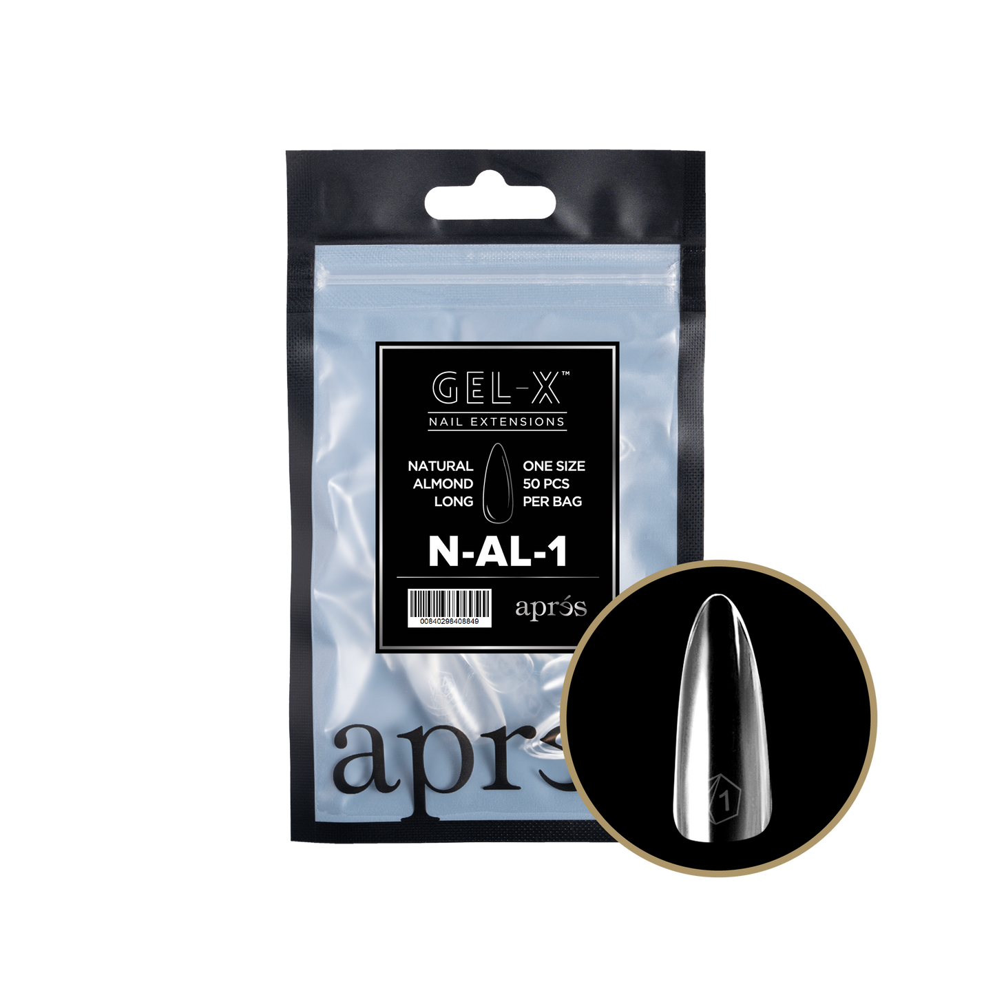 Natural Almond Long Refill Tips