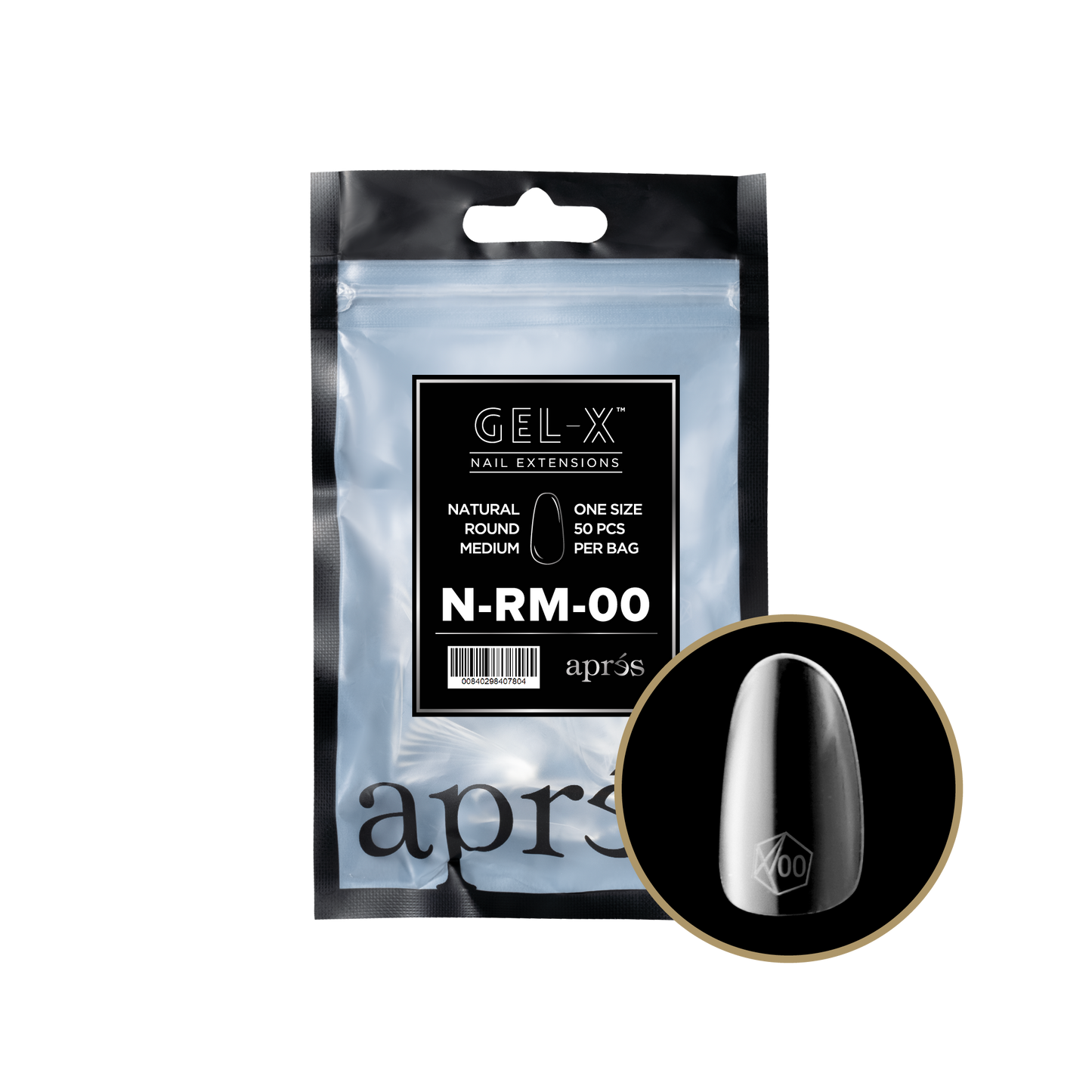 Natural Round Medium Refill Tips