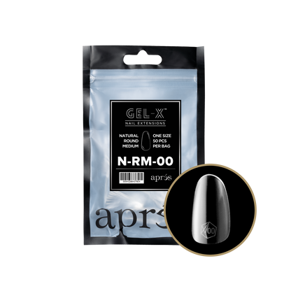 Natural Round Medium Refill Tips