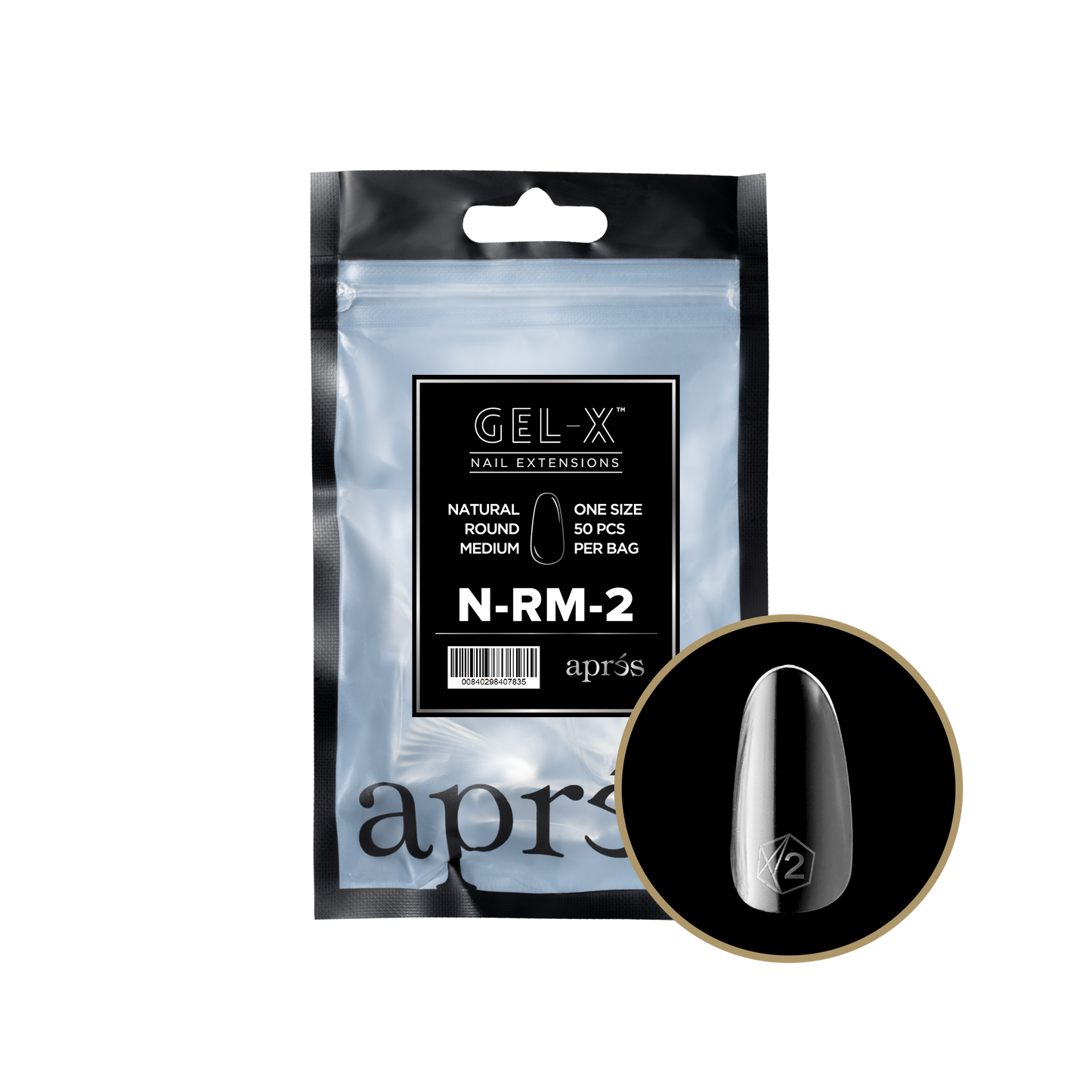 Natural Round Medium Refill Tips