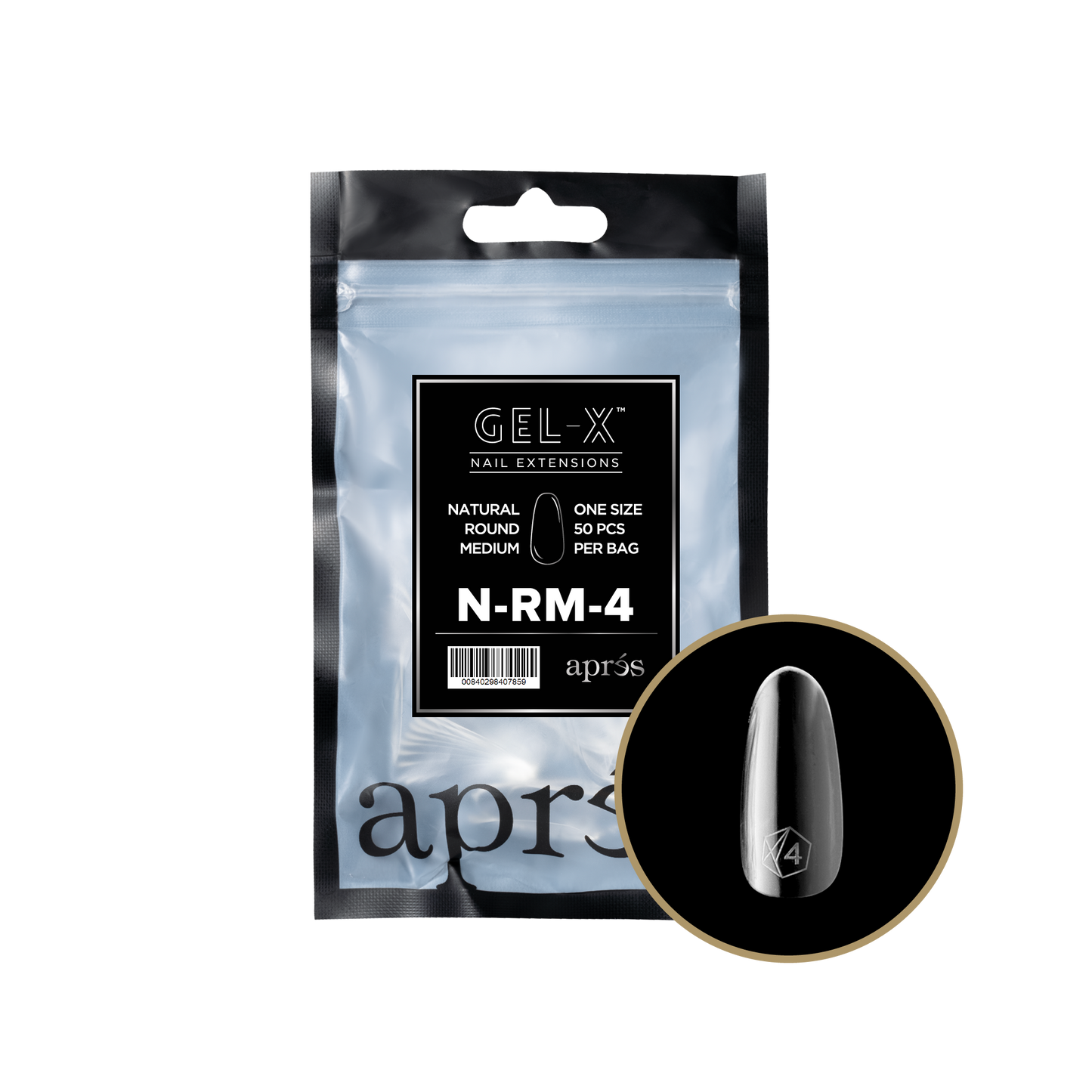 Natural Round Medium Refill Tips