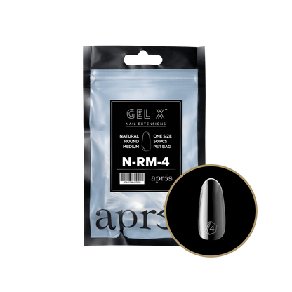 Natural Round Medium Refill Tips