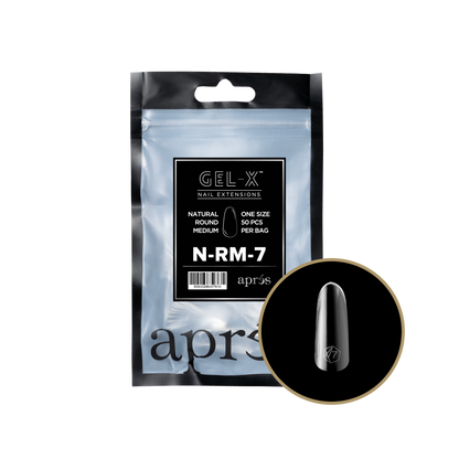 Natural Round Medium Refill Tips