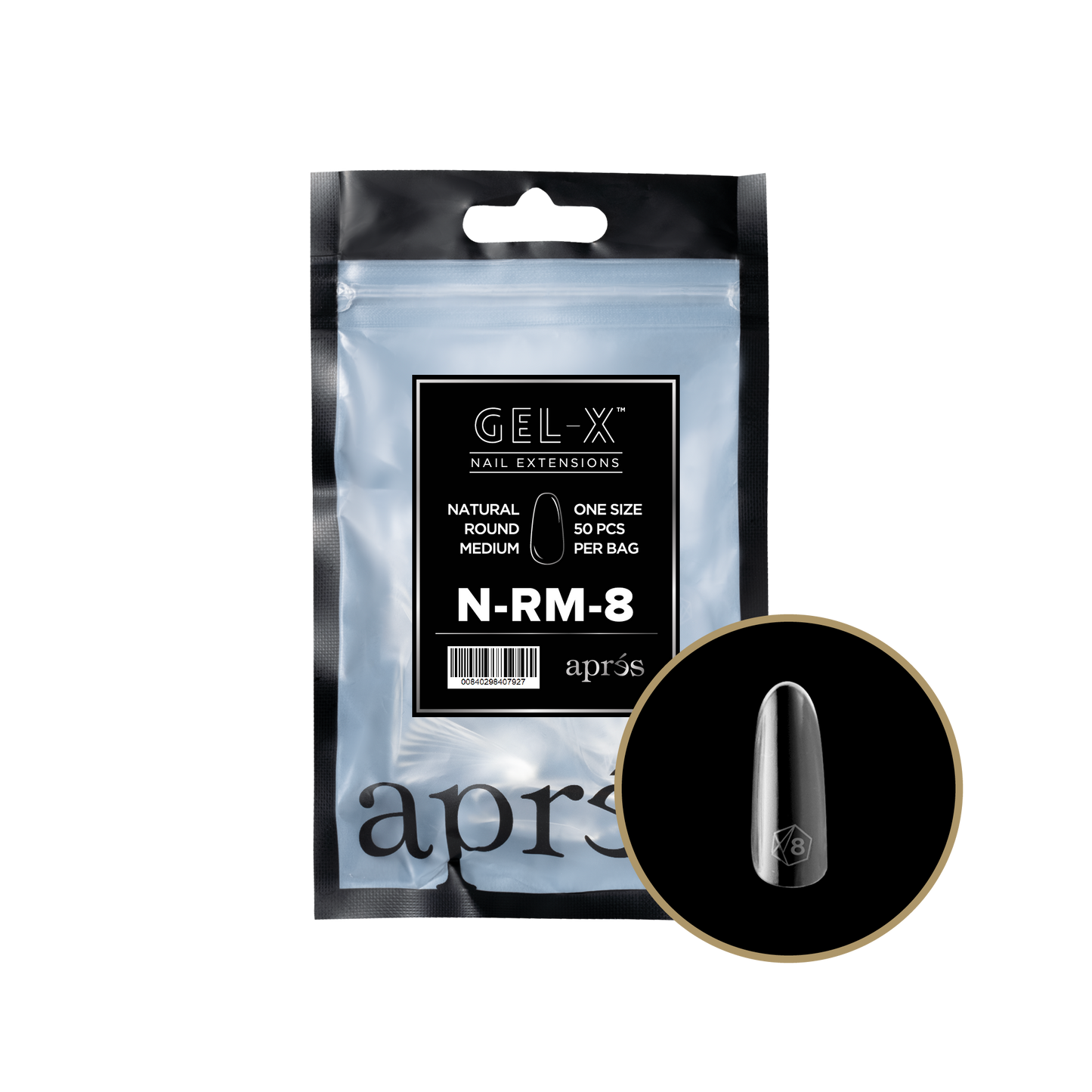 Natural Round Medium Refill Tips