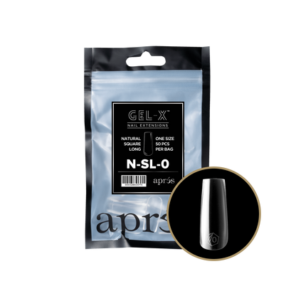 Natural Square Long Refill Tips