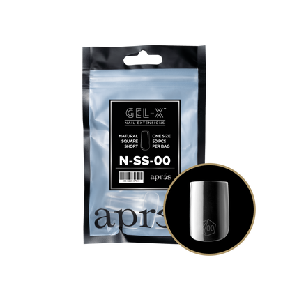 Natural Square Short Refill Tips