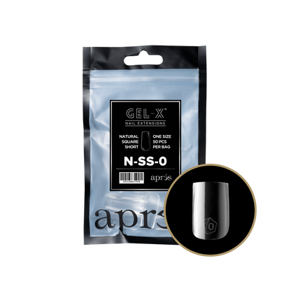 Natural Square Short Refill Tips