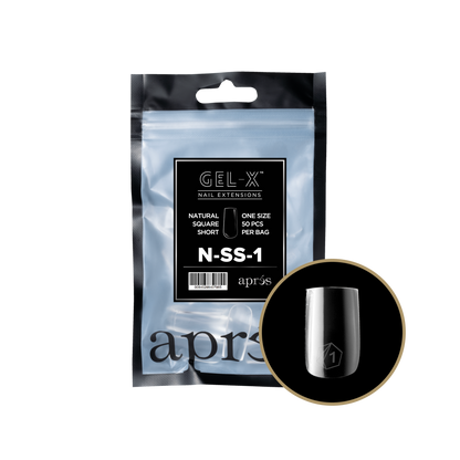 Natural Square Short Refill Tips