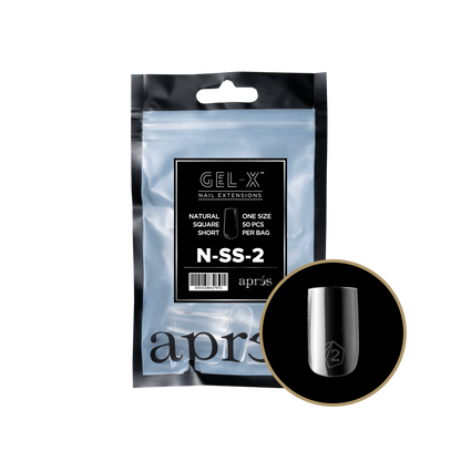 Natural Square Short Refill Tips