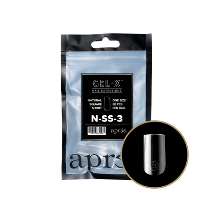 Natural Square Short Refill Tips