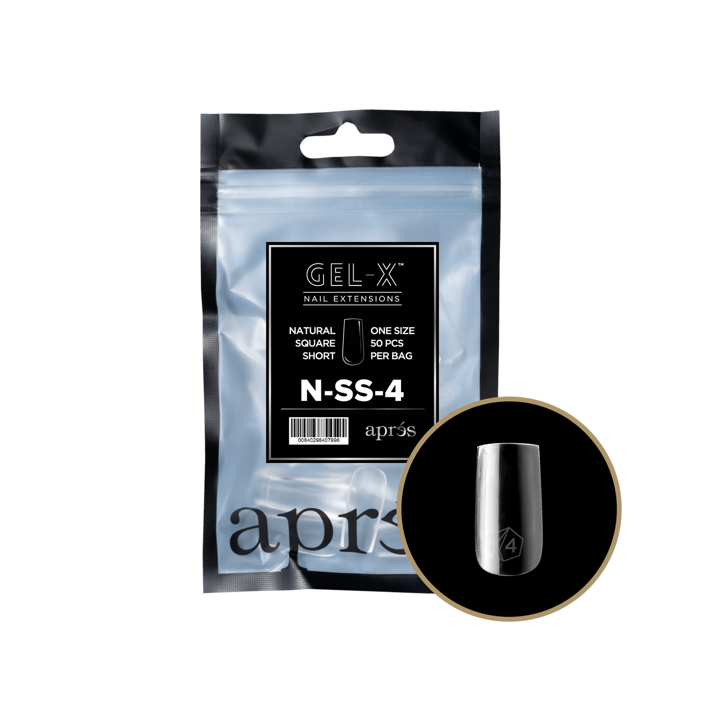 Natural Square Short Refill Tips