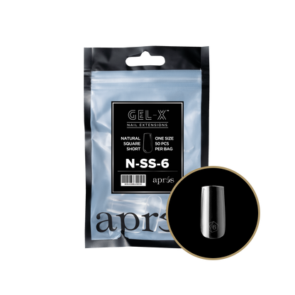 Natural Square Short Refill Tips