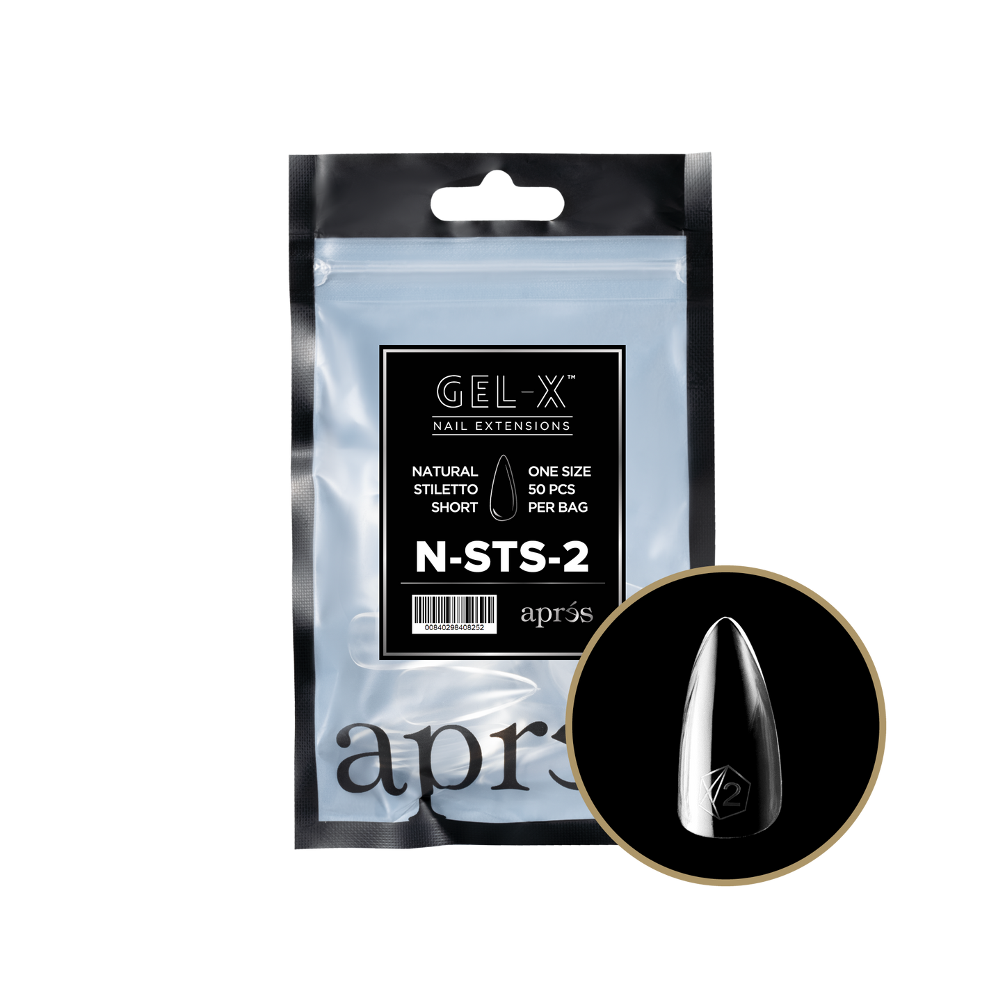 Natural Stiletto Short Refill Tips