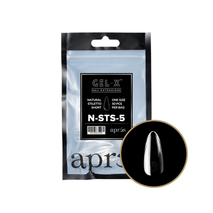 Natural Stiletto Short Refill Tips