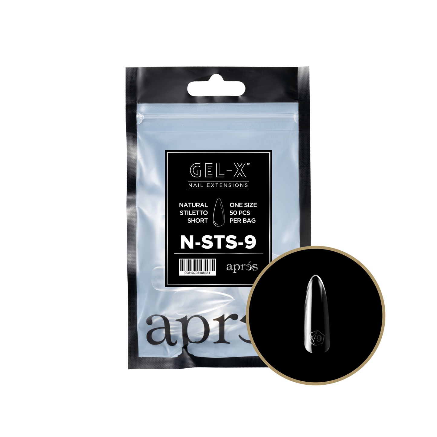 Natural Stiletto Short Refill Tips