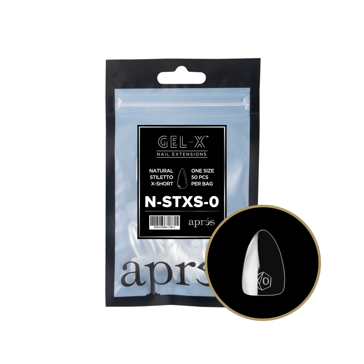Natural Stiletto Extra Short Refill Tips