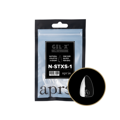 Natural Stiletto Extra Short Refill Tips