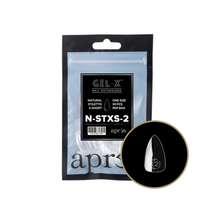 Natural Stiletto Extra Short Refill Tips