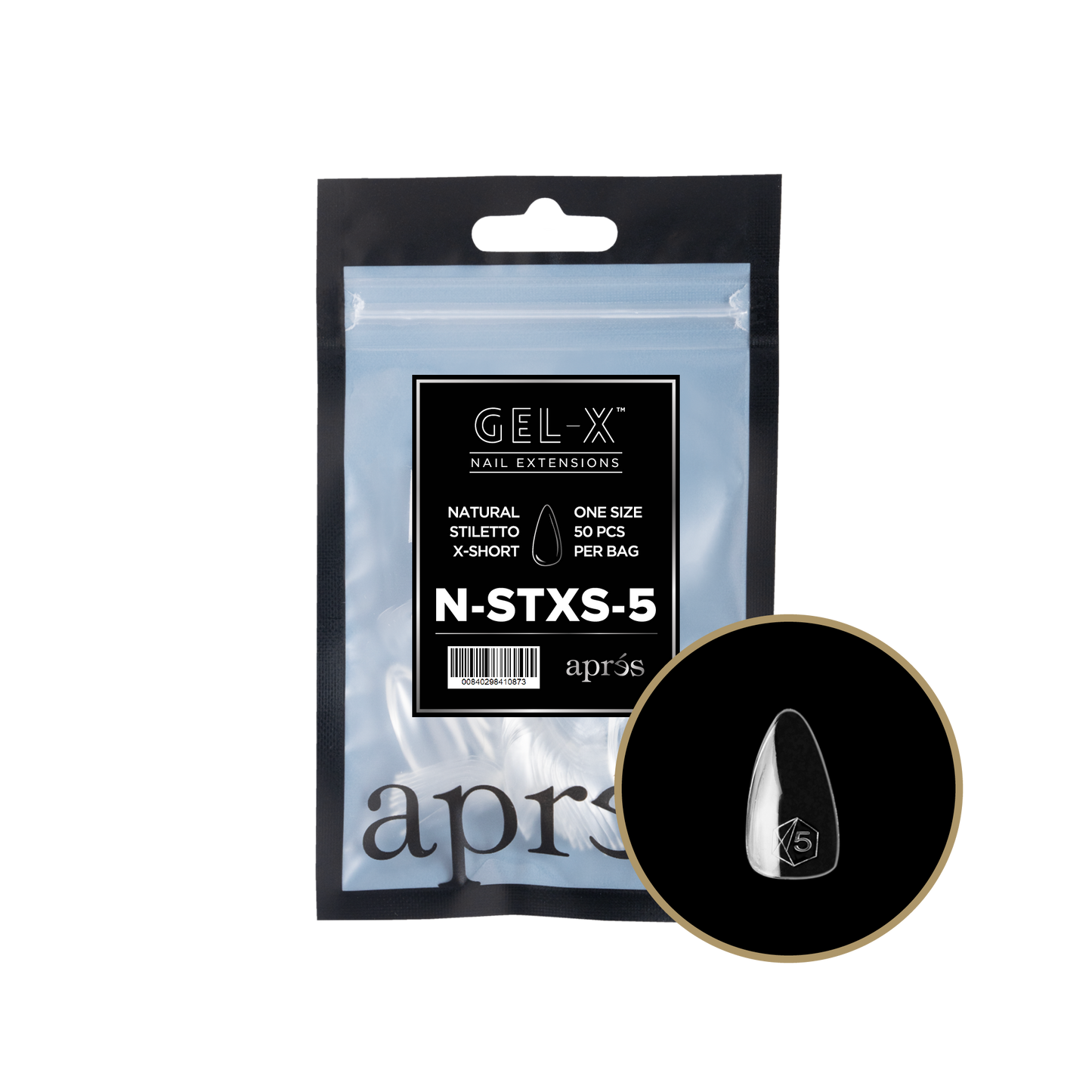 Natural Stiletto Extra Short Refill Tips