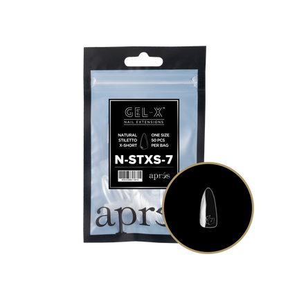 Natural Stiletto Extra Short Refill Tips